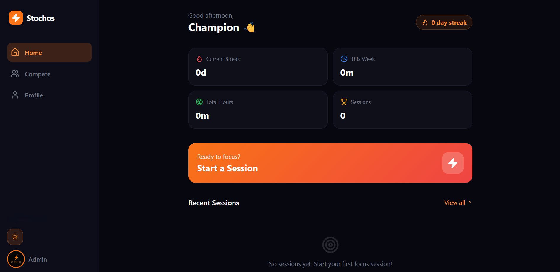 Stochos — Goal Tracking